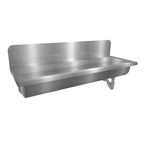 Wand-Handwaschbecken - Easy IV : 425120 - LOGGERE - rechteckig / gebürsteter Edelstahl