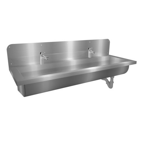 Wand-Handwaschbecken - Easy IV : 427124 - LOGGERE - rechteckig / gebürsteter Edelstahl
