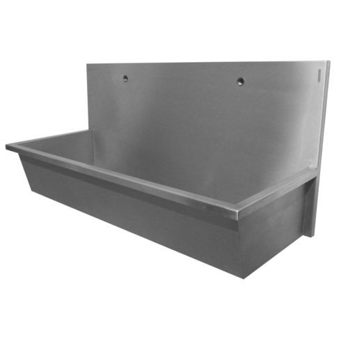 Wand-Handwaschbecken - Easy Plus : 435100 - LOGGERE - rechteckig / gebürsteter Edelstahl