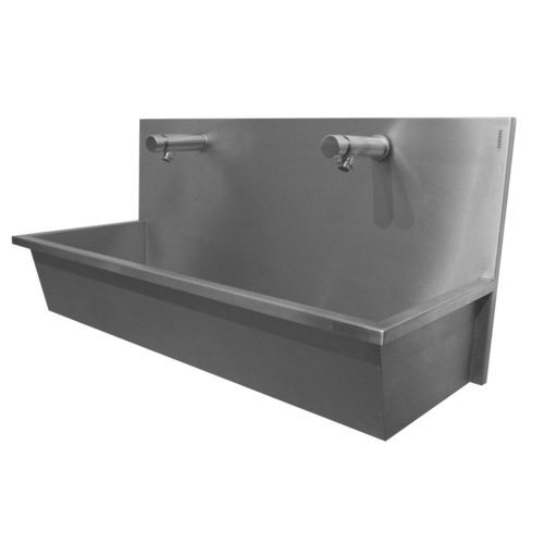 Wand-Handwaschbecken - Easy Plus : 435101 - LOGGERE - rechteckig / gebürsteter Edelstahl