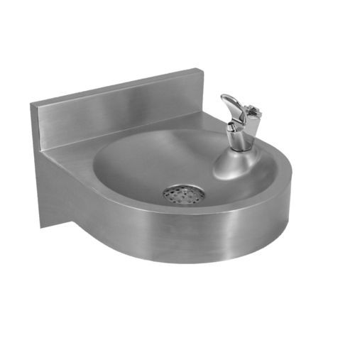 Wandmontierter Trinkbrunnen - Easy I - LOGGERE - für den Innenraum / für Außenbereich / gebürsteter Edelstahl