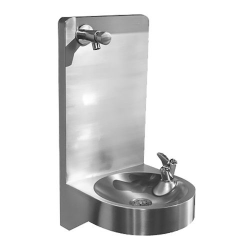 Trinkbrunnen mit Aufkantungen - Easy II - LOGGERE - wandmontiert / für den Innenraum / für Außenbereich