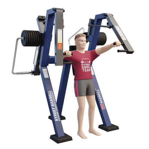 Brustpressbank-Fitnessgerät - MB 7.30 - Streetbarbell - für Außenbereich / für Gewerbegebrauch
