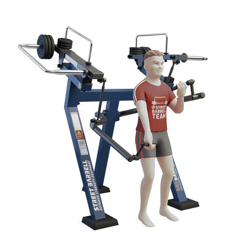Bizepscurl-Fitnessgerät - MB 7.39  - Streetbarbell - für Außenbereich / für Gewerbegebrauch