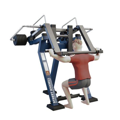 Squat-Fitnessgerät - MB 7.40  - Streetbarbell - für Außenbereich / für Gewerbegebrauch
