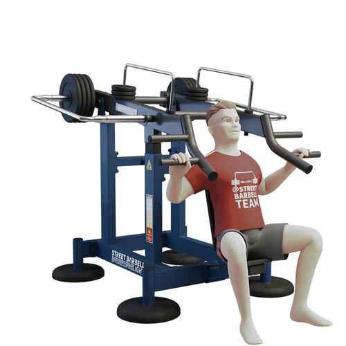 Schulterpresse-Fitnessgerät - MB 7.63  - Streetbarbell - für Außenbereich / für Gewerbegebrauch