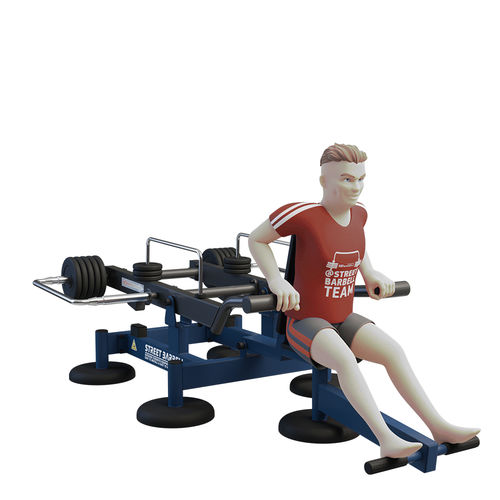 Fitnessgerät / Dips im Sitzen - MB 7.67  - Streetbarbell - für Außenbereich / für Gewerbegebrauch