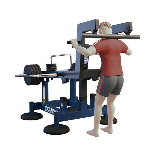 Squat-Fitnessgerät - MB 7.65 - Streetbarbell - für Außenbereich / für Gewerbegebrauch