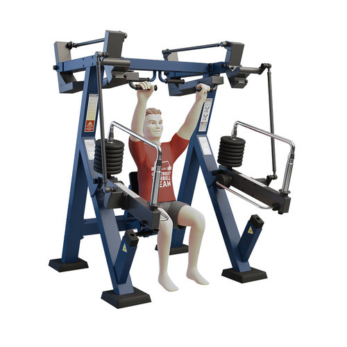 Geneigte Brustpressbank Fitnessgerät - MB 7.56.3 - Streetbarbell - für Außenbereich / für Gewerbegebrauch