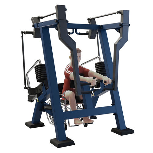Schulterpresse-Fitnessgerät - MB 7.37.3 STREETBARBELL+ ROW  - Streetbarbell - Rückenstreckung / Bizeps / für Außenbereich
