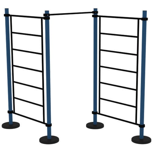Krafttraining-Hantelstange / für Außenbereich - MB 7.60/19 WALL  - Streetbarbell - für Sportparcours / für öffentliche Bereiche