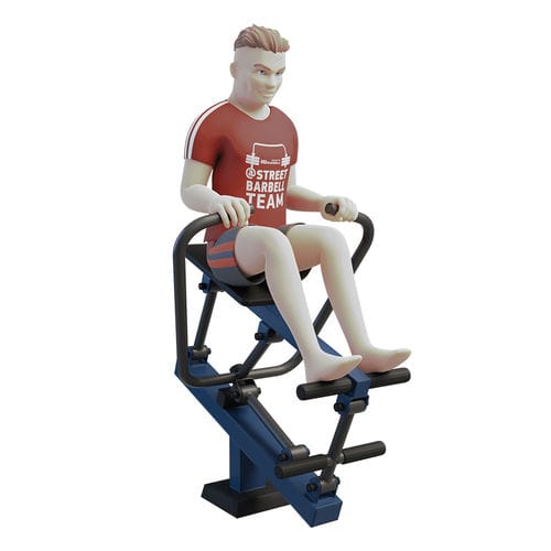 Rudergerät für Außenbereich - MB 7.10  - Streetbarbell - für Sportparcours / für öffentliche Bereiche