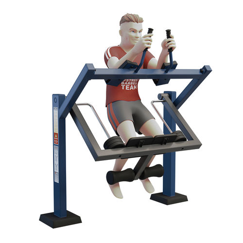 Fitnessgerät für die Bauchmuskeln - MB 7.24  - Streetbarbell - für Außenbereich / für Sportparcours