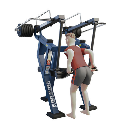 Rückenstreckungs-Fitnessgerät - MB 7.41 COMBO LIFT - Streetbarbell - für Außenbereich / für Gewerbegebrauch