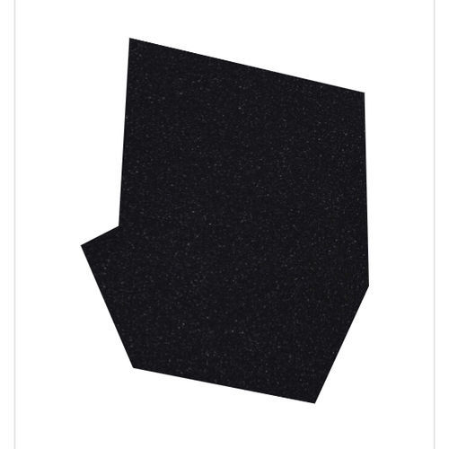 Verkleidungs-Dekorplatte - Glitter Black - Durasein - für Innenausbau / Mineralwerkstoff / glatt