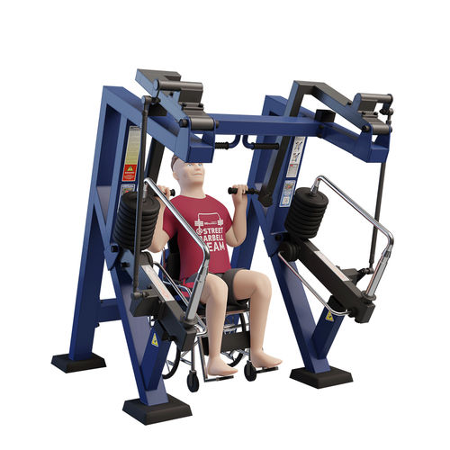 Brustpressbank-Fitnessgerät - ROBUST - für Außenbereich / für öffentliche Bereiche