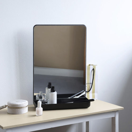 Wandmontierter Spiegel - DESIGN LETTERS ApS - Tisch / modern / rechteckig