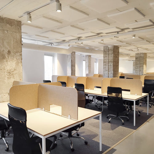Tisch-Bürotrennwand - ECOworking - ECOcero - PET / Polyesterfaser / modulierbar