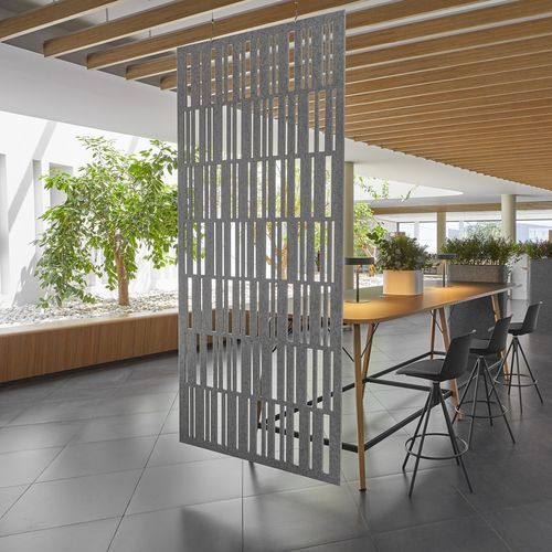 Akustikplatte für Decke - Emotion - ECOcero - hängend / PET / rechteckig