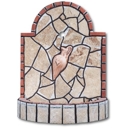Garten-Springbrunnen - 0601 - Sxistolithos - bodenstehend / Stein / Keramik