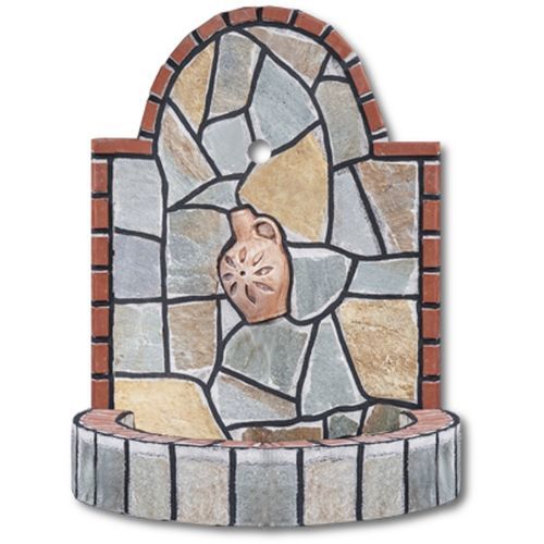 Garten-Springbrunnen - 0602 - Sxistolithos - bodenstehend / Stein / Keramik