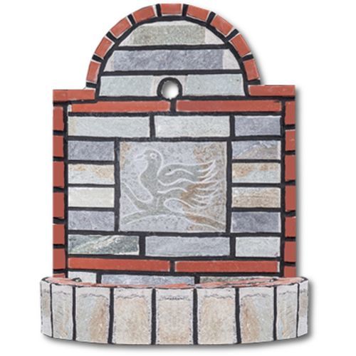 Garten-Springbrunnen - 0605 - Sxistolithos - bodenstehend / Stein / Keramik