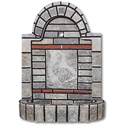 Garten-Springbrunnen - 0607 - Sxistolithos - bodenstehend / Stein / Keramik