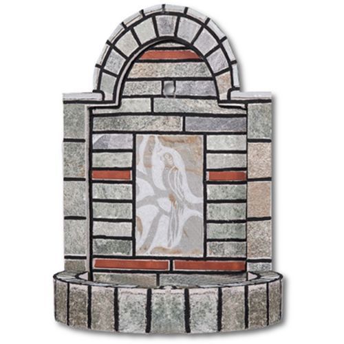 Garten-Springbrunnen - 0610 - Sxistolithos - bodenstehend / Stein / Keramik