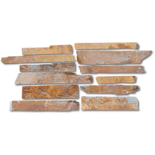 Stein-Natursteinplatte - Stenari : 1204 - Sxistolithos - für Wand / Pflaster / rot