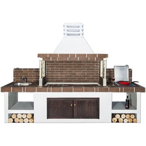 Küche für Garten - 03000 - Sxistolithos - modern / Metall / Ton