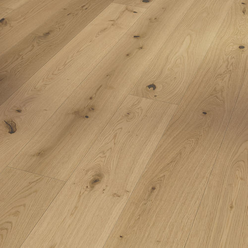 Mehrschichtparkett - OAK LUGANA LIGHT-WHITEWASHED  - PARADOR - lackiert / schwimmend / mit breiten Dielen