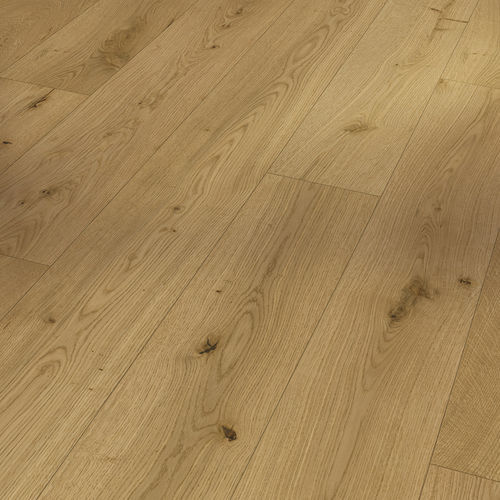 Mehrschichtparkett - OAK SOAVE NATURAL  - PARADOR - lackiert / schwimmend / mit breiten Dielen