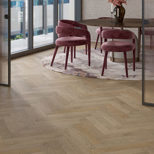 Mehrschichtparkett - OAK CHALET GREY  - PARADOR - Herringbone / lackiert / schwimmend