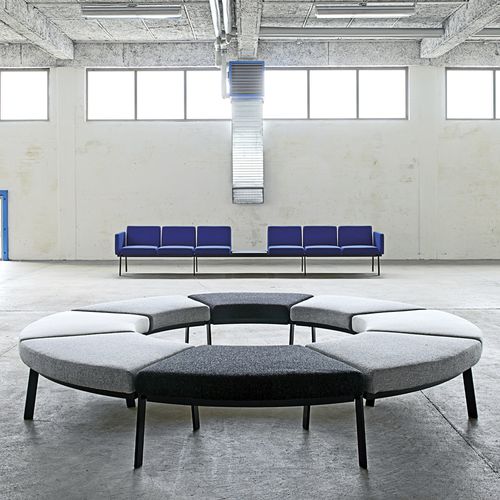 Modulare Polsterbank - System 2100 - BERNSTORFFSMINDE - modern / Stoff / Gestell aus Metall