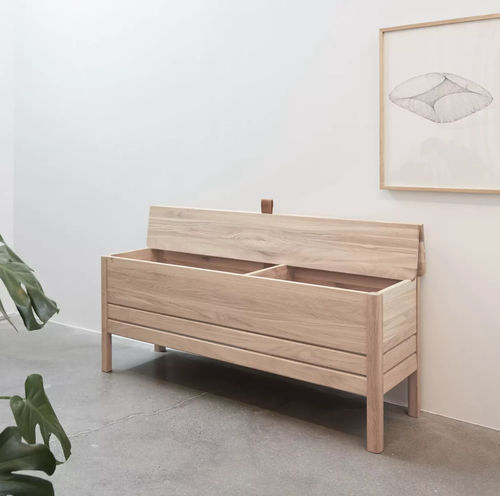 Klassische Bank - A Line 111 - FORM & REFINE - Eiche / geöltes Holz / MDF