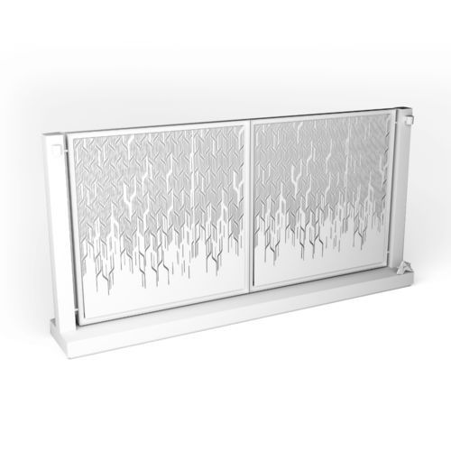 Platten-Zaun - PERFORATED_GATE - Axes in Excess - für Wohnhaus / zur beruflichen Nutzung / Metall