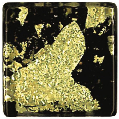 Glasmosaikfliese - VINCENTE NERO E - Vetros GmbH - Gold / Hochglanz / für den Innenraum