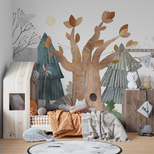 Moderne Tapete - CASA SULL’ALBERO - rimura Srl - Glasfaser / Polyester / Vinyl