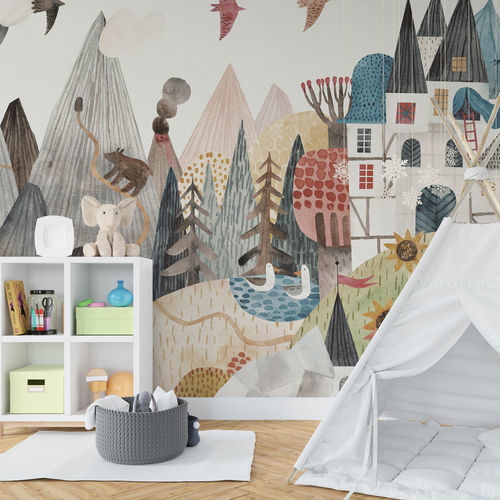 Moderne Tapete - FAR FAR AWAY - rimura Srl - Glasfaser / Polyester / Vinyl