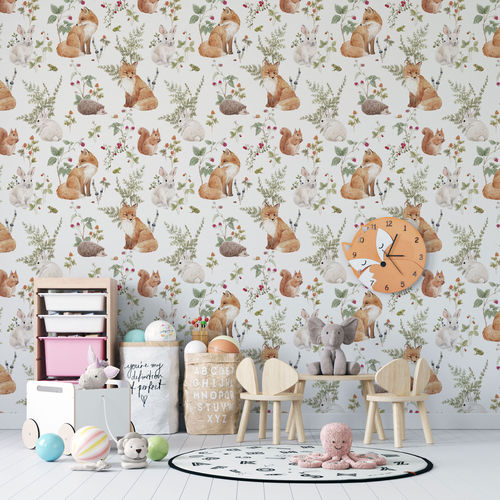 Moderne Tapete - FOXY PATTERN - rimura Srl - Glasfaser / Polyester / Vinyl