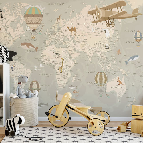 Moderne Tapete - MAPPA DEL TESORO - rimura Srl - Glasfaser / Polyester / Vinyl