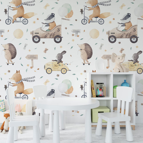 Moderne Tapete - MOTORADUNO - rimura Srl - Glasfaser / Polyester / Vinyl