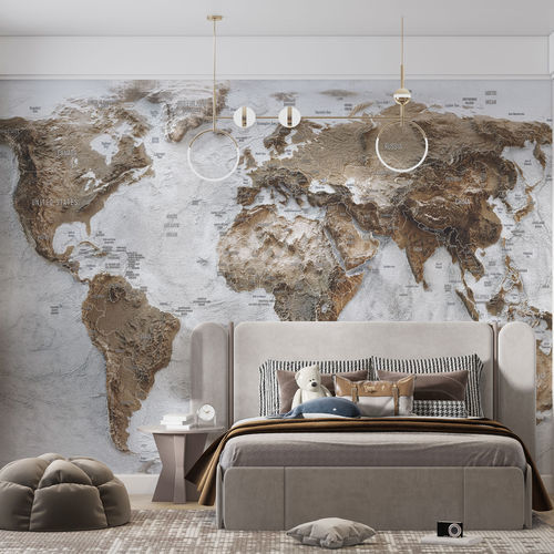 Moderne Tapete - GEOGRAPHY - rimura Srl - Glasfaser / Polyester / Vinyl