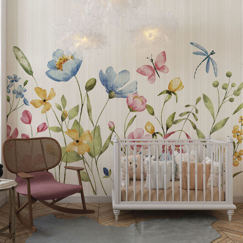 Moderne Tapete - FIORI E COLORI - rimura Srl - Glasfaser / Polyester / Vinyl