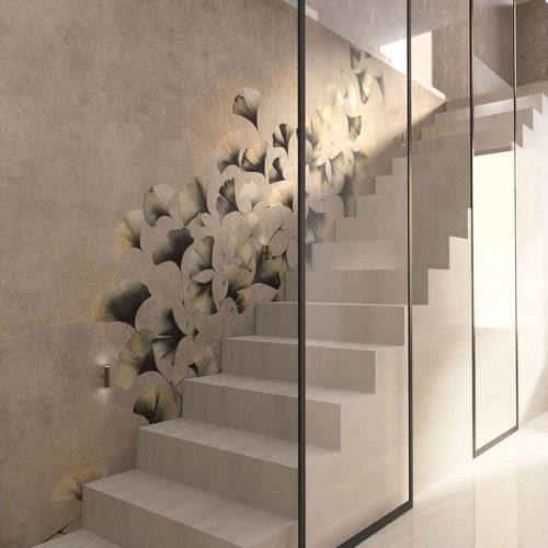 Vergoldet-Tapete - GINKGOLD - rimura Srl - modern / Vlies / Vinyl