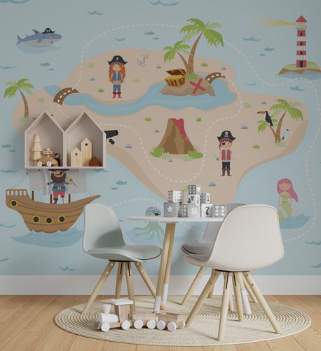 Moderne Tapete - MONKEY ISLAND - rimura Srl - Vlies / Glasfaser / Polyester