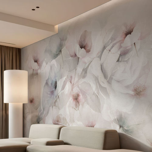 Moderne Tapete - RIMMEL - rimura Srl - Leinen / Blumenmotiv / Tapetenoptik