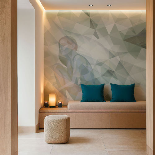 Moderne Tapete - SELENE - rimura Srl - Leinen / Motiv / Tapetenoptik