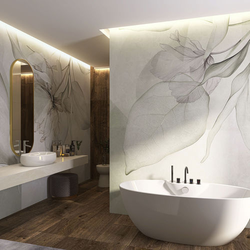 Moderne Tapete - EMERALD - rimura Srl - Leinen / Naturmotiv / Tapetenoptik