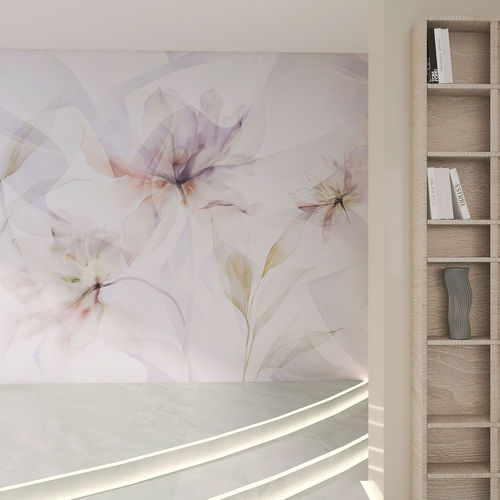 Moderne Tapete - GLASS FLOWERS - rimura Srl - Glasfaser / Polyester / Vinyl